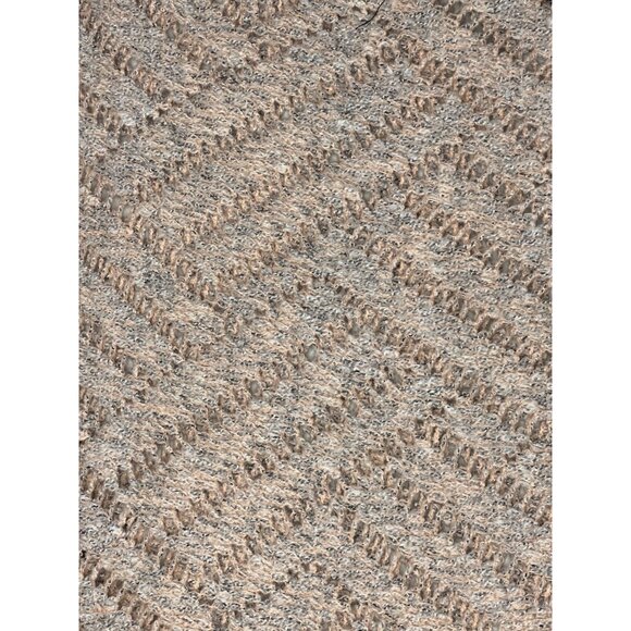 Anthropologie Akemi & Kin pink rose Ruana poncho All size fringe herringbone ope - Picture 10 of 11